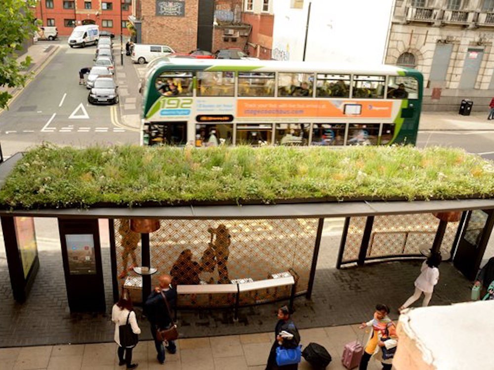 Bus Shelter of the Future in Manchester (Foto: TfGM)