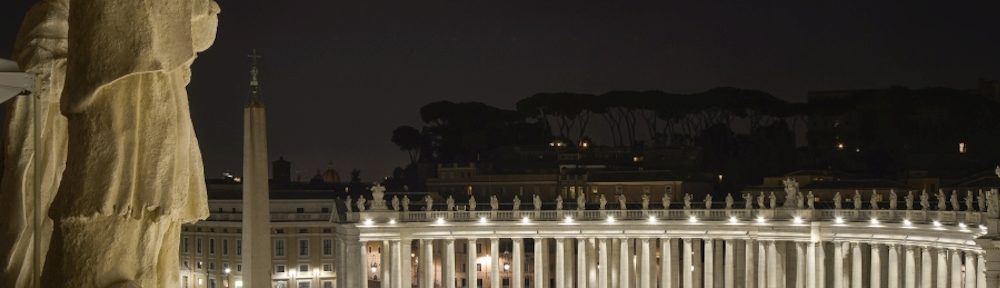 Neues LED Lighting am Petersplatz in Rom (Foto: Governatorato S.C.V. - Direzione dei Musei)