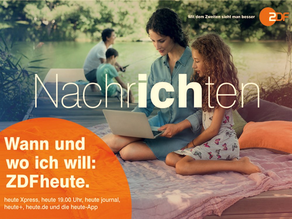 Plakatmotiv der neuen ZDF heute Kampagne (Foto/ Grafik: ZDF)