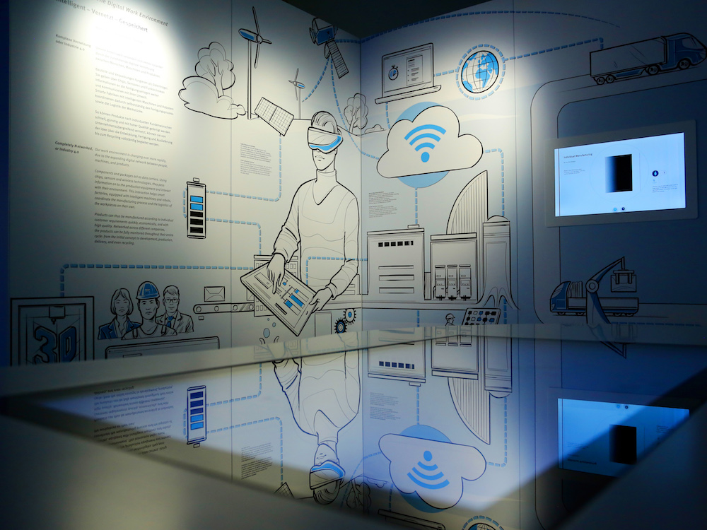 Digitale und vernetzte Arbeitswelt ist ein Thema in der Smart World (Foto: Jan Braun / Heinz Nixdorf MuseumsForum)