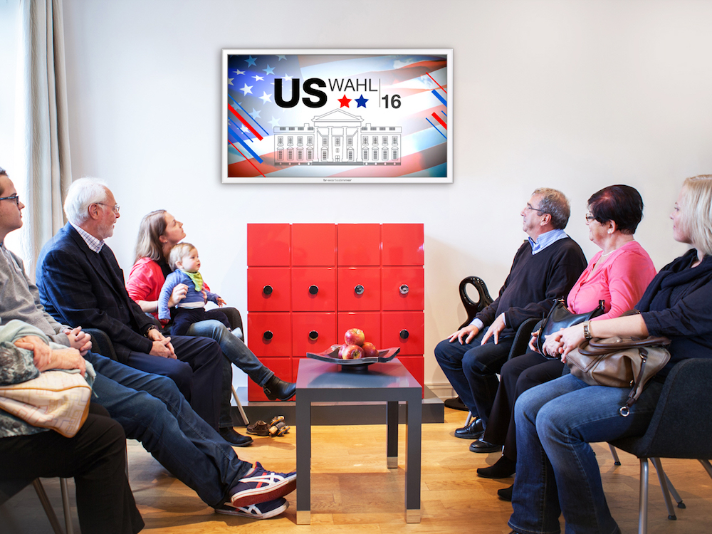 Wahlkampf im Wartezimmer - Mit dem Special wird das Großereignis Thema im Netzwerk (Foto: TV-Wartezimmer)