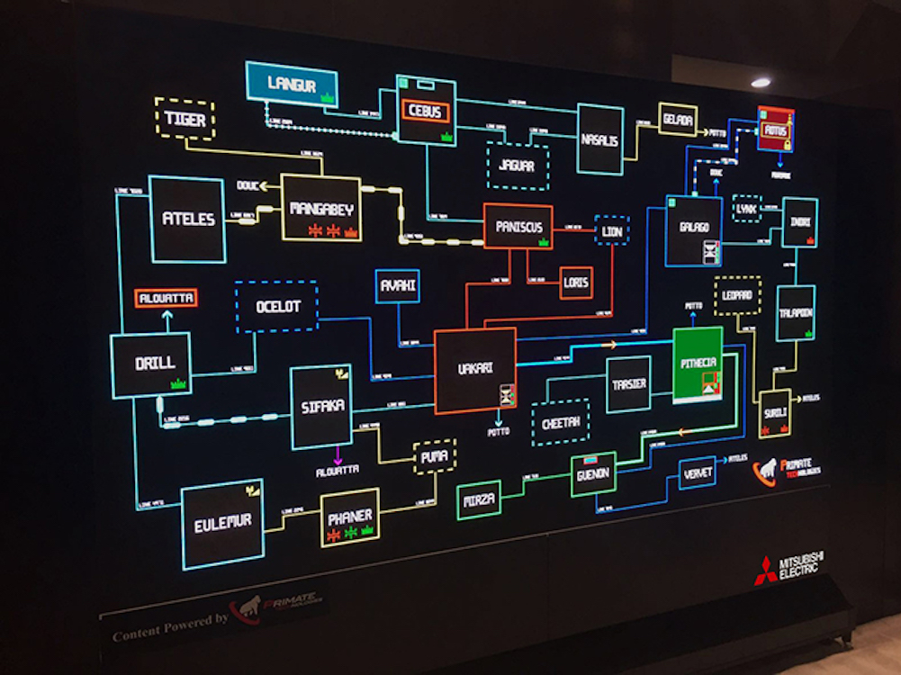 Der NPP LED Screen von Mitsubishi Electric – hier auf der Infocomm 2016 (Foto: Mitsubishi Electric)