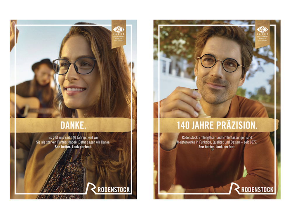 Motive der aktuellen Kampagne von Rodenstock (Fotos: Serviceplan)