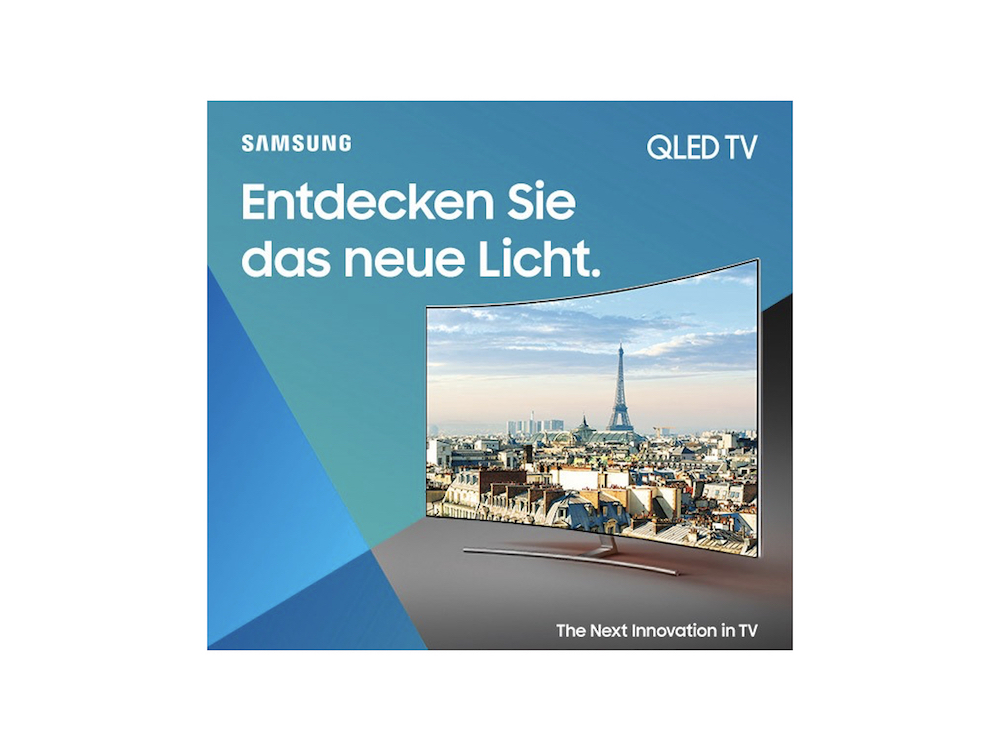 Motiv aus der neuen QLED Kampagne (Foto / Grafik: Samsung)