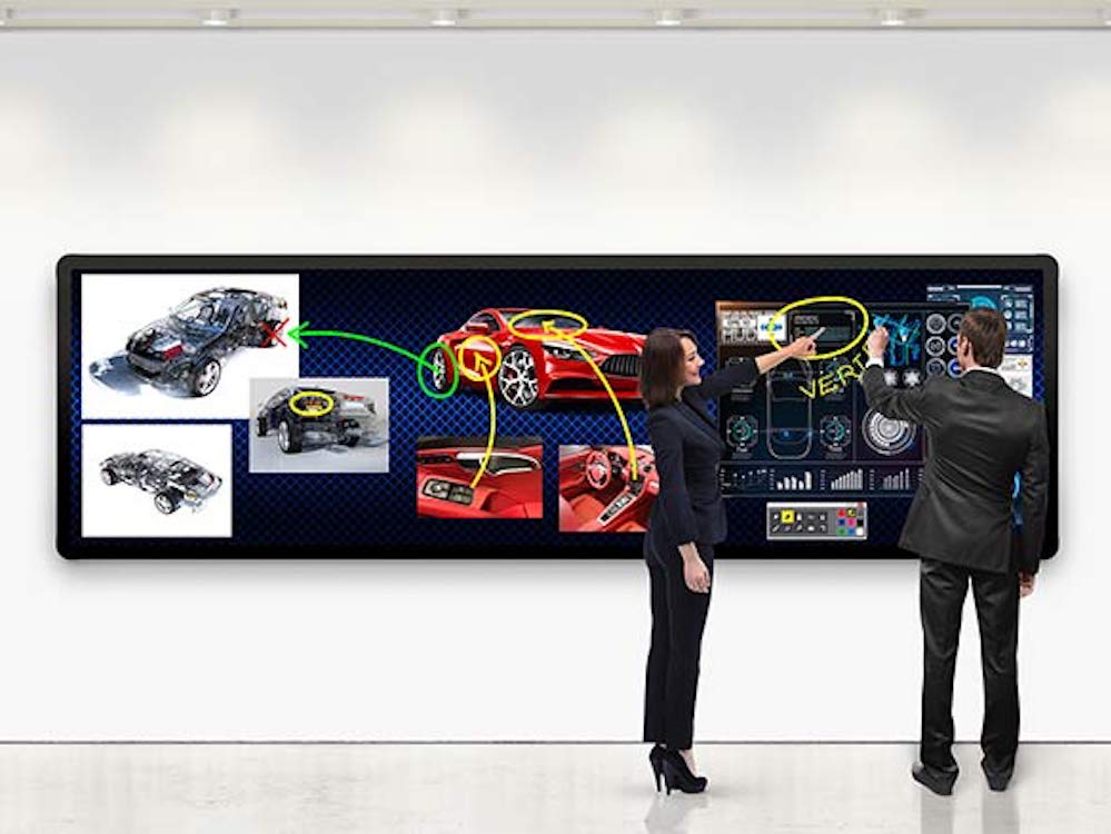 Proprietaere LED Multitouch Wall mit PLTS (Foto: Leyard)