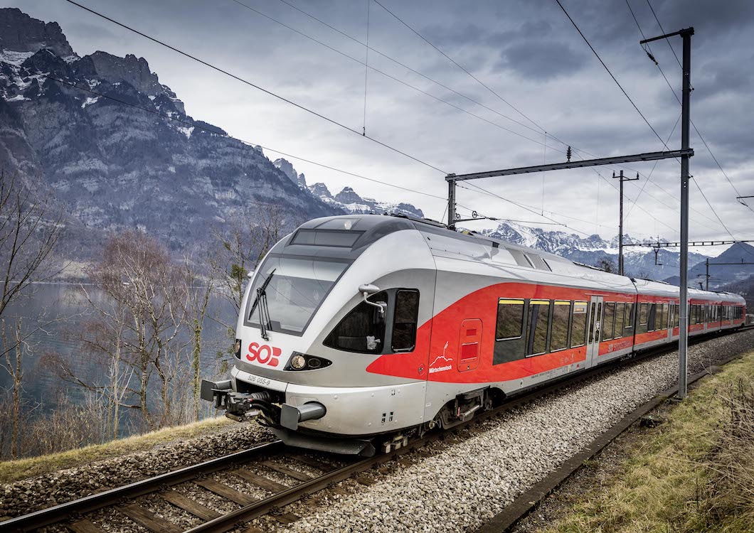 Auch die kommenden Züge der SOB werden mit passengertv ausgerüstet (Foto: passengertv)