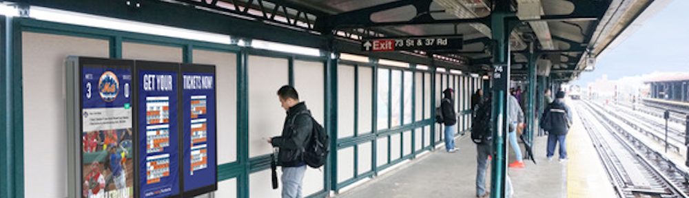 So sollen die Screens auf dem Bahnsteig aussehen (Foto / Rendering: Metropolitan Transportation Authority)