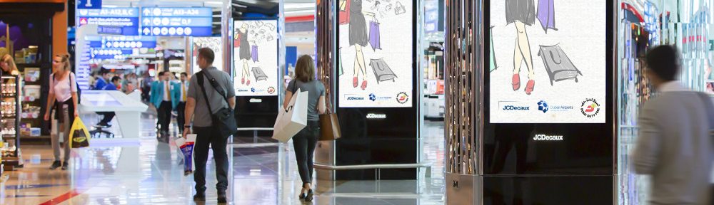 Decaux und Dubai Duty Free verschmelzen DooH und PoS Vermarktung (Foto. JCDecaux)