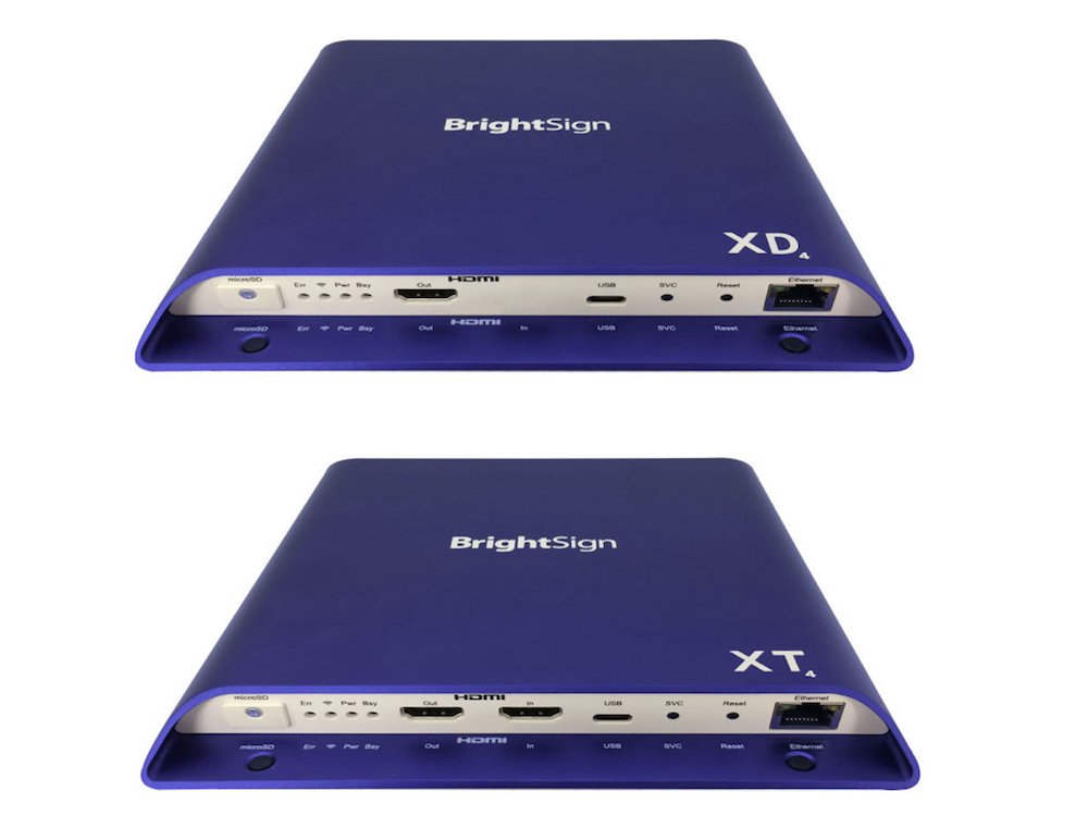 BrightSigns neue Mediaplayer XD4 und XT4 (Foto: BrightSign)