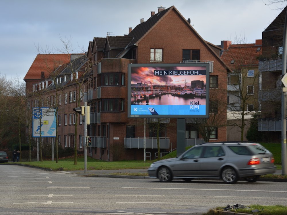 LED Roadside Screen in Kiel (Foto: Ströer)
