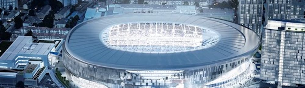 So wird das in Bau befindliche Stadion bei Nacht aussehen (Foto / Rendering: Tottenham Hotspur)