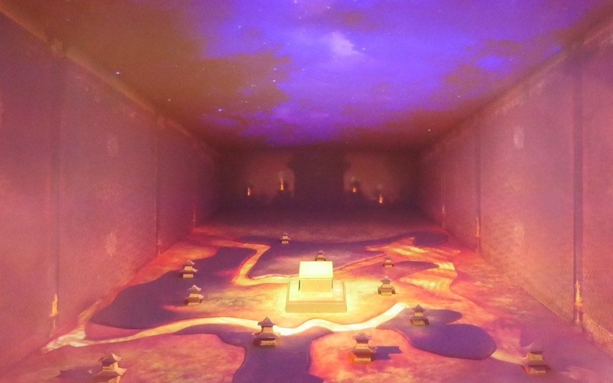 Projektion im Mausoleum des Kaisers (Foto: Panasonic)