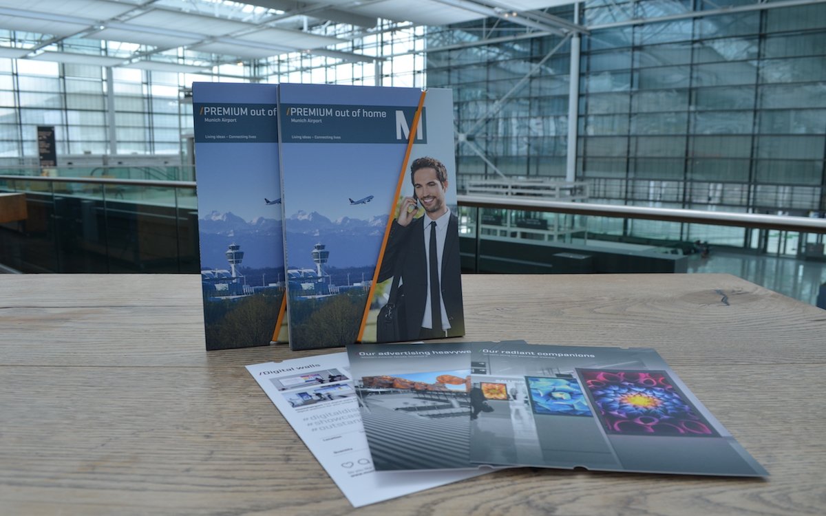 Sedcards der Airportwerber der Münchner FMG (Foto: Flughafen München GmbH)