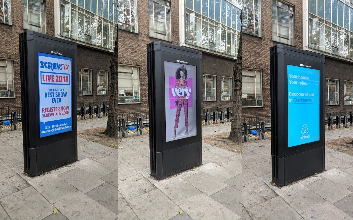 DooH Kampagnen bei Clear Channel in London (Foto: invidis)