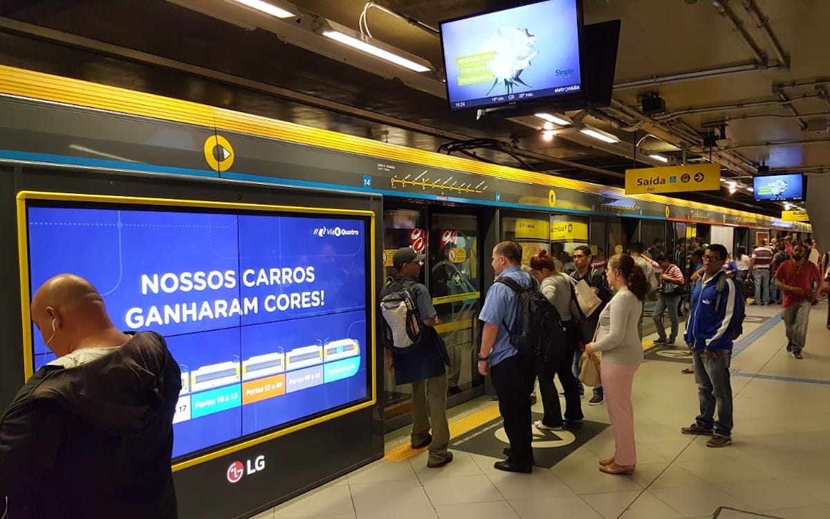 Mit dem Analysetool lassen sich Konsumenten gezielter ansprechen – hier in der U-Bahn von Sao Paulo (Foto: ViaQuatro)