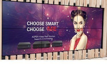 Unter Aopen laufende Videowall (Foto: Aopen)