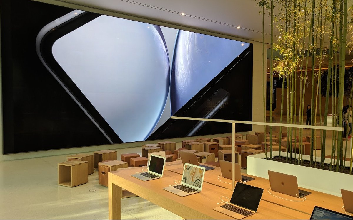 Das Digital Signage Highlight - MicroLED im Apple Cotai Central (Foto: invidis)