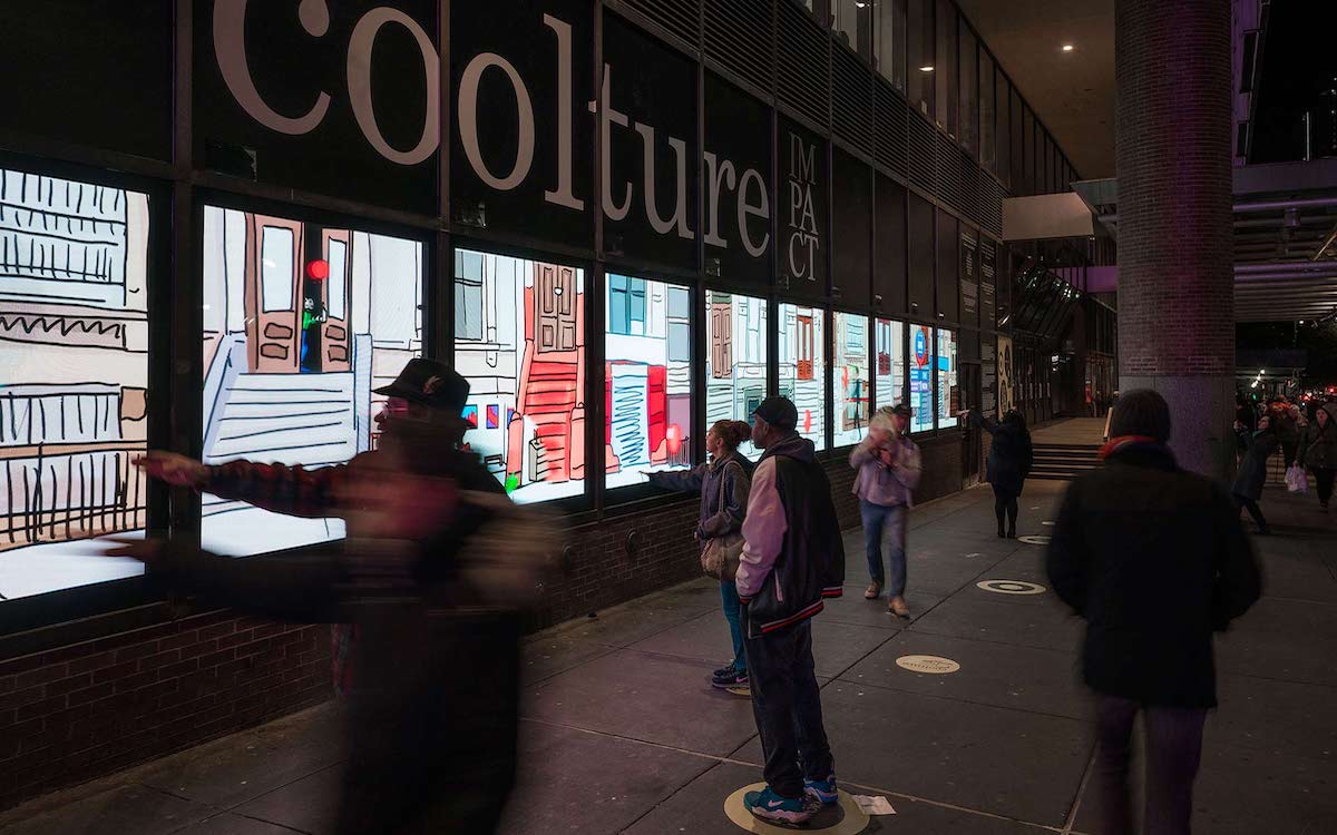 Am Times Square befindet sich die größte interaktive Kunst-Plattform in New York (Foto: Leyard)