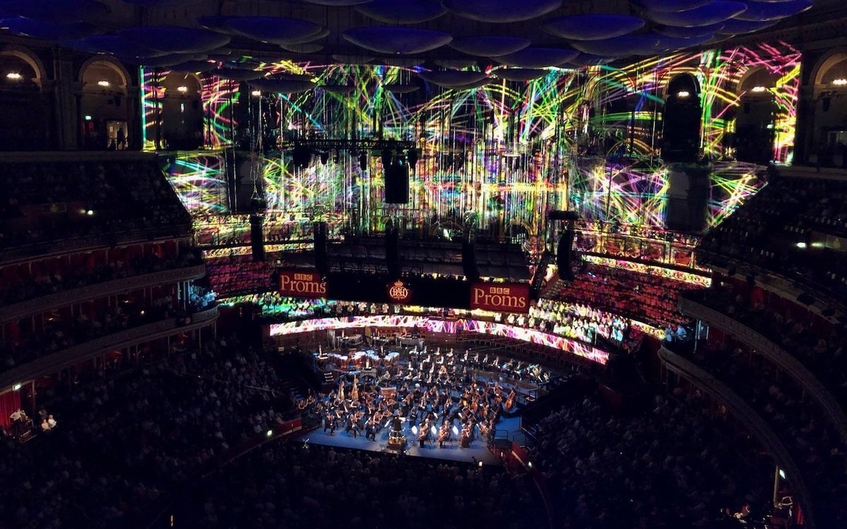 Die Projektionsshow war die bislang größte bei der berühmten Konzertreihe Proms (Foto: Barco)