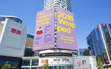 Kanada ist eines der fünf Länder in denen die DooH-Kampagne läuft (Foto: Grand Visual)