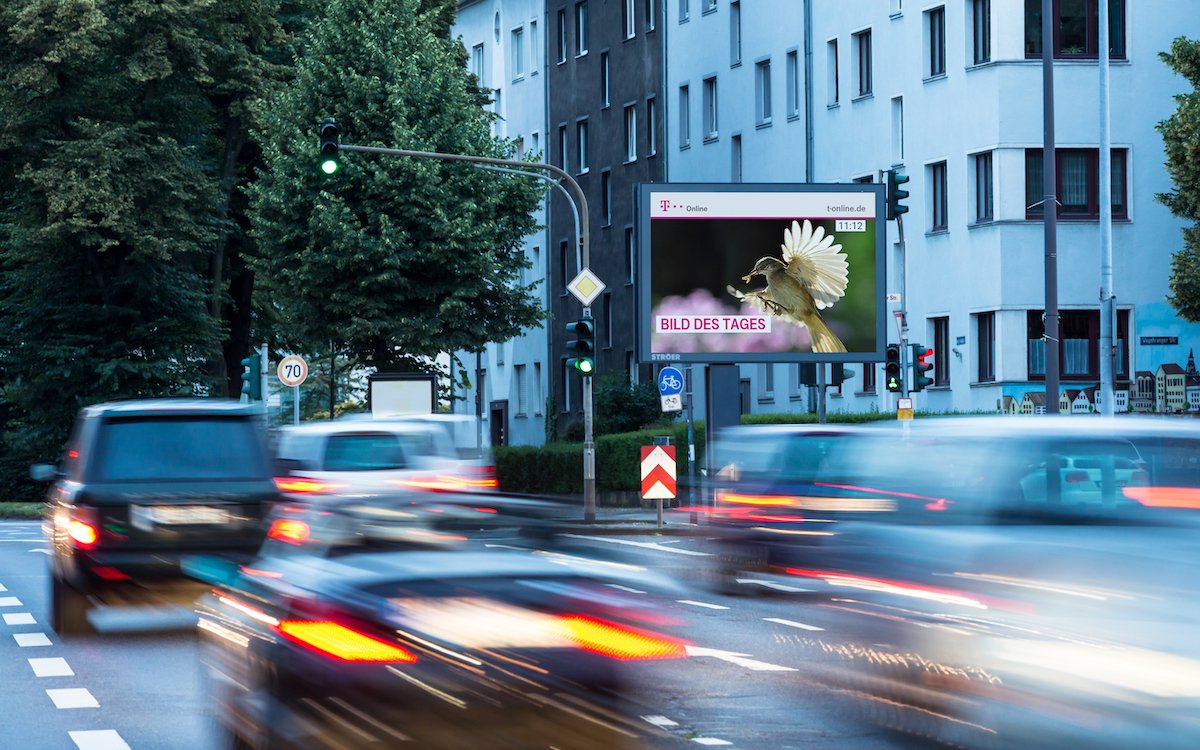 Roadside Screen von Ströer in Köln, Symbolbild (Foto: Ströer)
