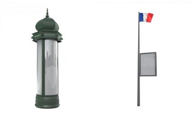 Neue Werbeträger für Paris kommen in klassischem Design (Foto: JCDecaux)