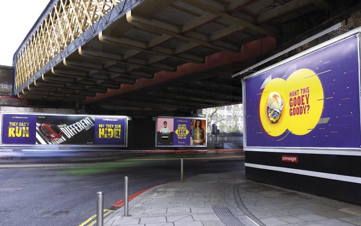 Rund um die Waterloo Station hat Cadbury jetzt die Suche nach dem Osterei eröffnet (Foto: Posterscope)