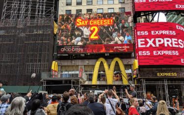 Amazon Prime Good Omens MR-Kampagne Times Square (Foto: Grand Visual)