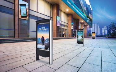Outdoor Digital Signage-Lösung von Peerless-AV (Foto: Peerless-AV)