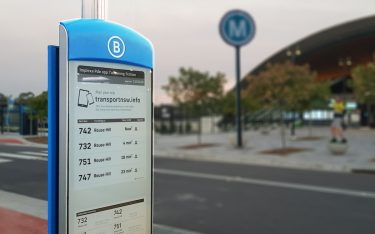"Urban" in Sydney: Nirgendwo sonst sind Bushaltestellen mit E Paper Screens in dieser Menge installiert (Foto: Visionect)