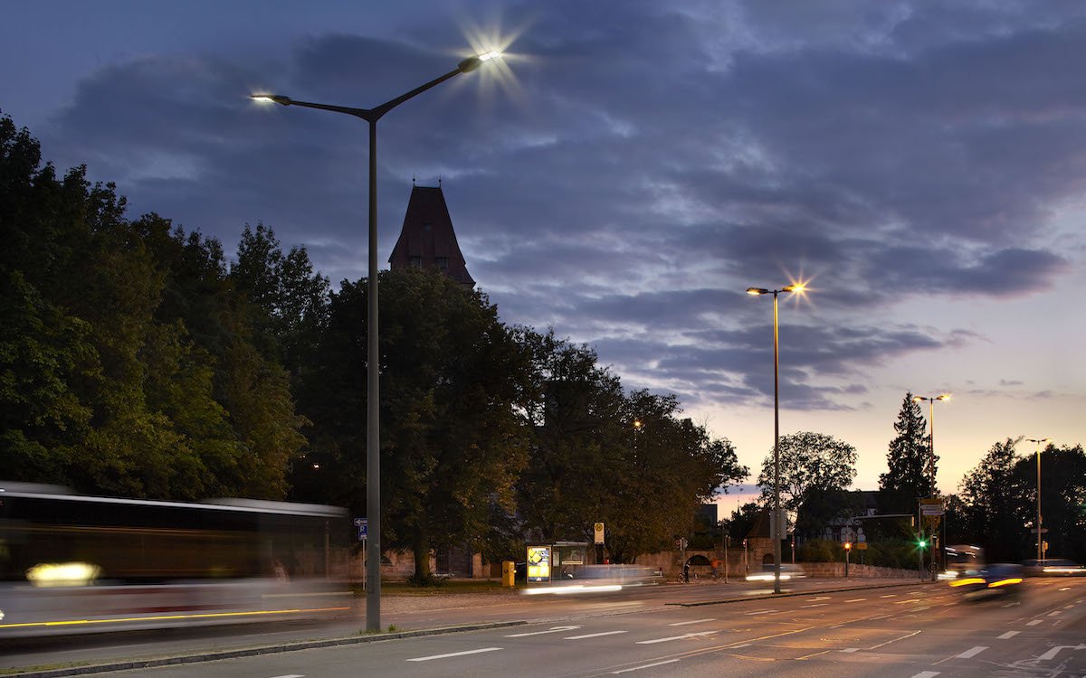 Stadtbeleuchtung der Zumtobel-Marke Thorn in Nürnberg (Foto: Zumtobel)