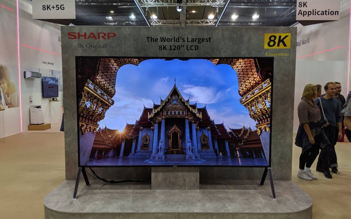 Sharp 120" LCD mit 8k Auflösung (Foto: invidis)