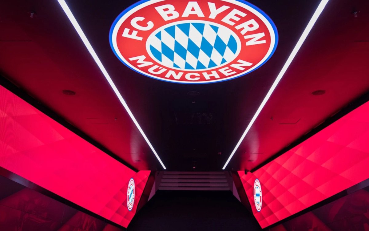 Neuer LED-Spielertunnel des FC Bayern in der Allianz-Arena (Foto: FC bayern)
