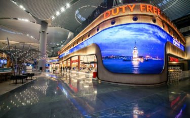 1.000m² Absen LED im Duty Free Istanbul Airport (Foto: Absen)