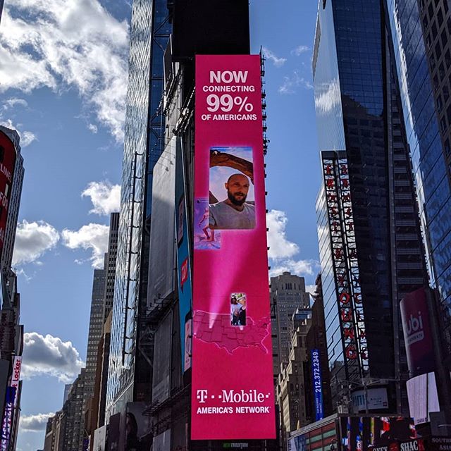 Newest LED super billboard at Times Square. Looks quite impressive, quite a challenge between all the other LED boards at Times Square. The biggest advantage the screen size fits the building. On the other hand not really surprising as the building's sole purpose is hosting the LED wall. #invidis #digitalsignage #siteinspection