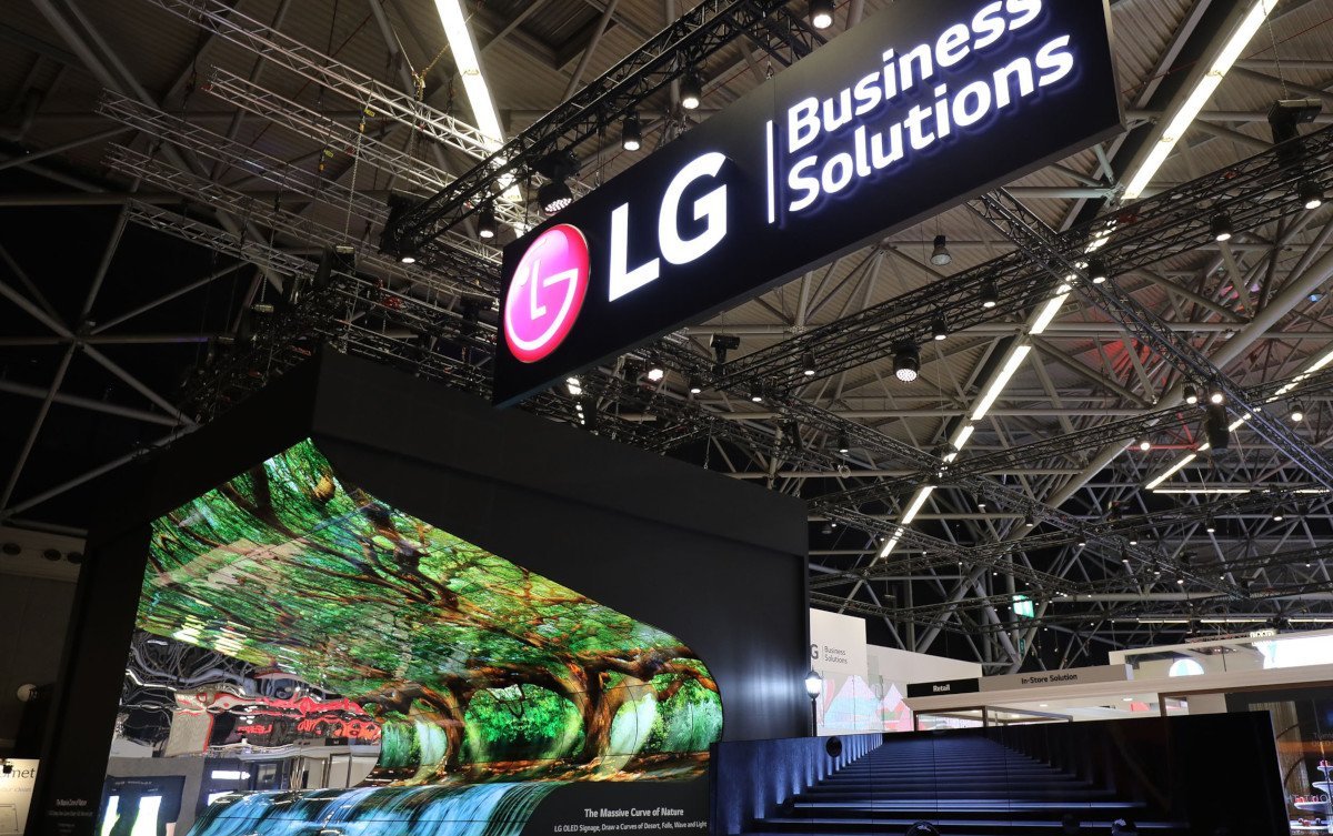 LG Stand auf der ISE 2019 (Foto: LG)