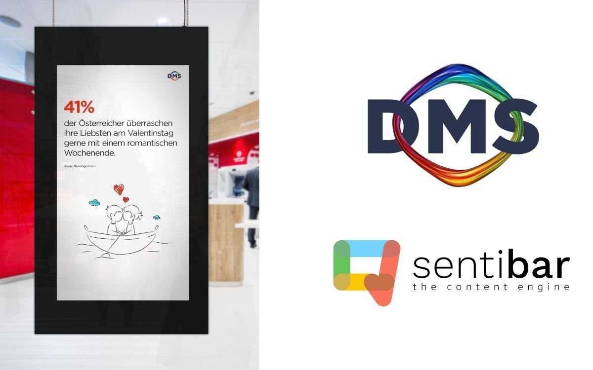 Content-Produzent sentibar und die Digitale Mediensysteme GmbH (DMS) verkünden ihre Kooperation (Foto: DMS)