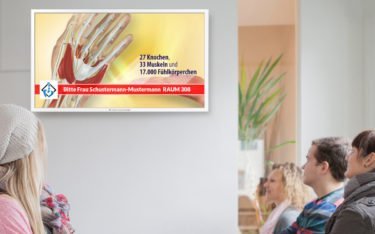 Frischer Corona Content und Patientenaufrufsystem zur Zeit kostenlos (Foto: TV Wartezimmer)