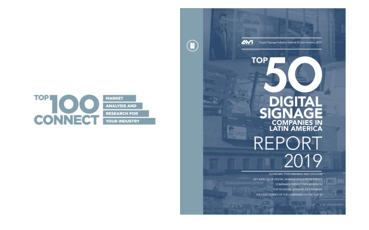 Der Report enthält die wichtigsten Schlüsselzahlen zu den größten Playern auf dem Digital Signage Markt Lateinamerikas (Foto: TOP 100 Connect))