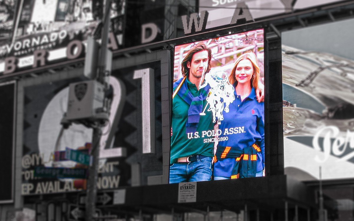 Das erste programmatische Billboard am Times Square, New York (Foto: Greyline Outdoor)