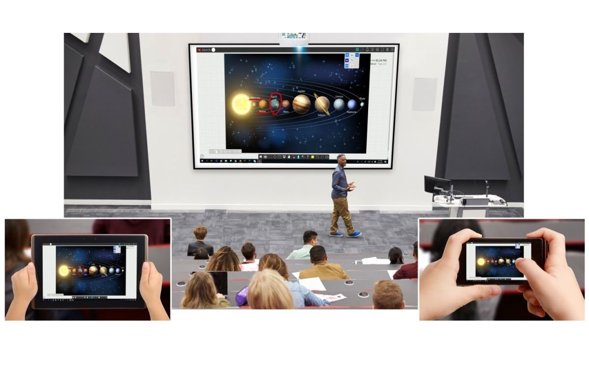 myViewBoard lässt sich nach dem „Bring Your Own Device“-Prinzip auf quasi jedem Endgerät für digitalen Unterricht nutzen (Foto: ViewSonic)