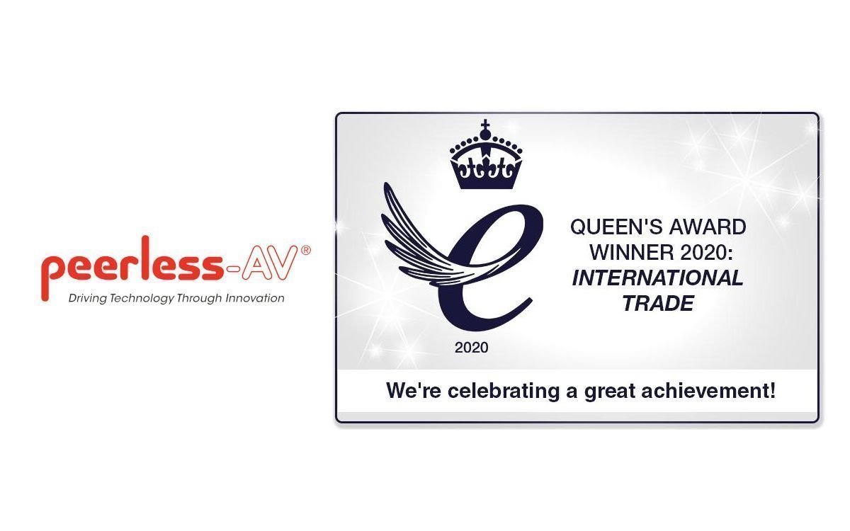 Peerless-AV erhält den prestigeträchtigen britischen Unternehmenspreis für 'International Trade' (Foto: Peerless-AV)