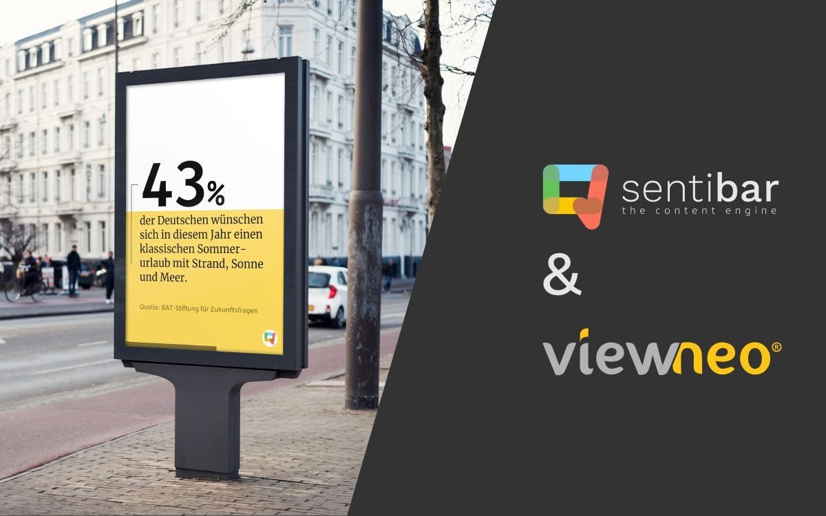Das Content-managementsystem viewneo von Adversign Media unterstützt künftig auch die Umfrageergebnisse von Sentibar (Foto: Sentibar)