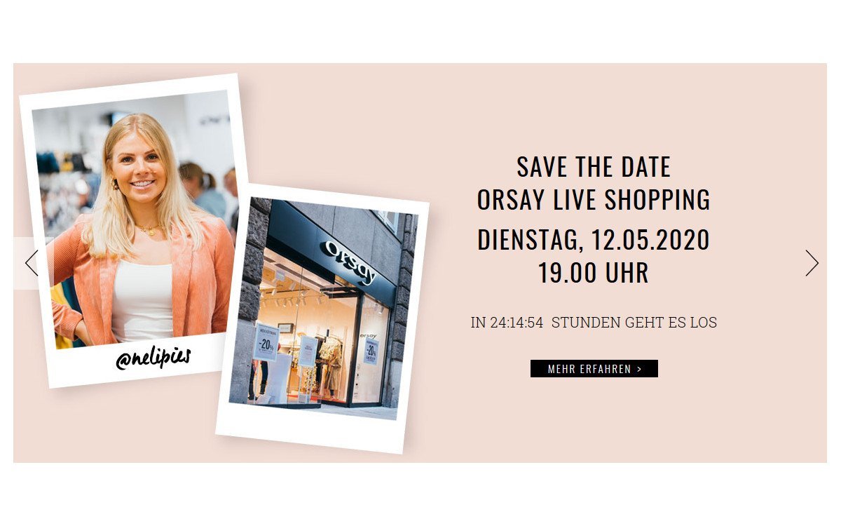 Orsay Live Shopping - Live aus dem Orsay Store in Hamburg (Foto: Orsay)