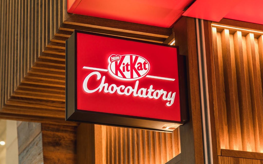 Markenerlebnis von der Fassade bis zum Produkt Kitkat Chocolatory Toronto (Foto: Michael Rogers/Dolce Media Group)