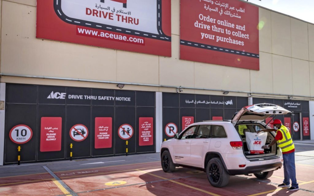 Drive Thru ACE Baumarkt in Dubai (Foto: Al Futtaim)