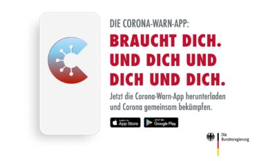 Die Einführungskampagne der Corona-Warn-App soll zum Mitmachen animieren – Gemeinsam gegen Corona (Foto: Weischer.JvB)