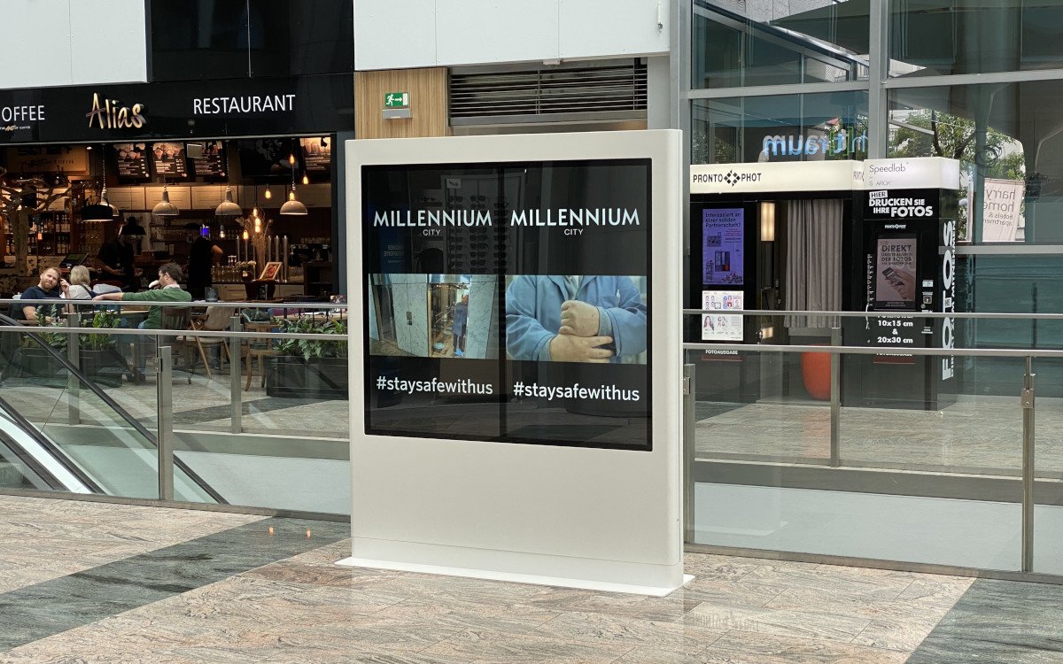Millenium Mall in Wien mit neuem Digital Signage Netzwerk (Foto: Dynascan)