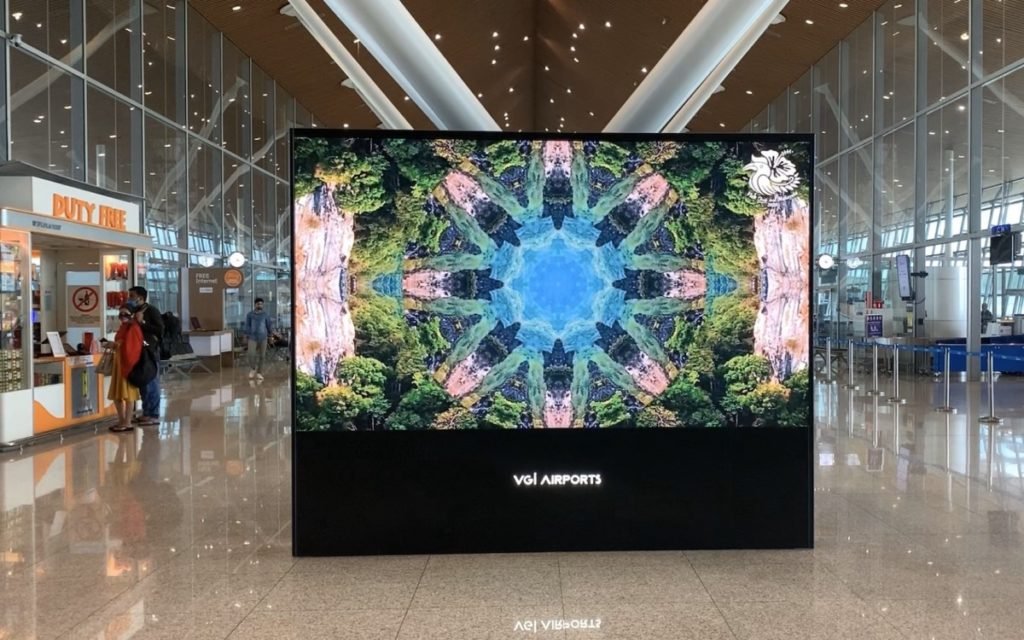 Vierseitige LED-Installation mit Absen Tech im Duty-Free des Kuala Lumpur Airport (Foto: Absen)
