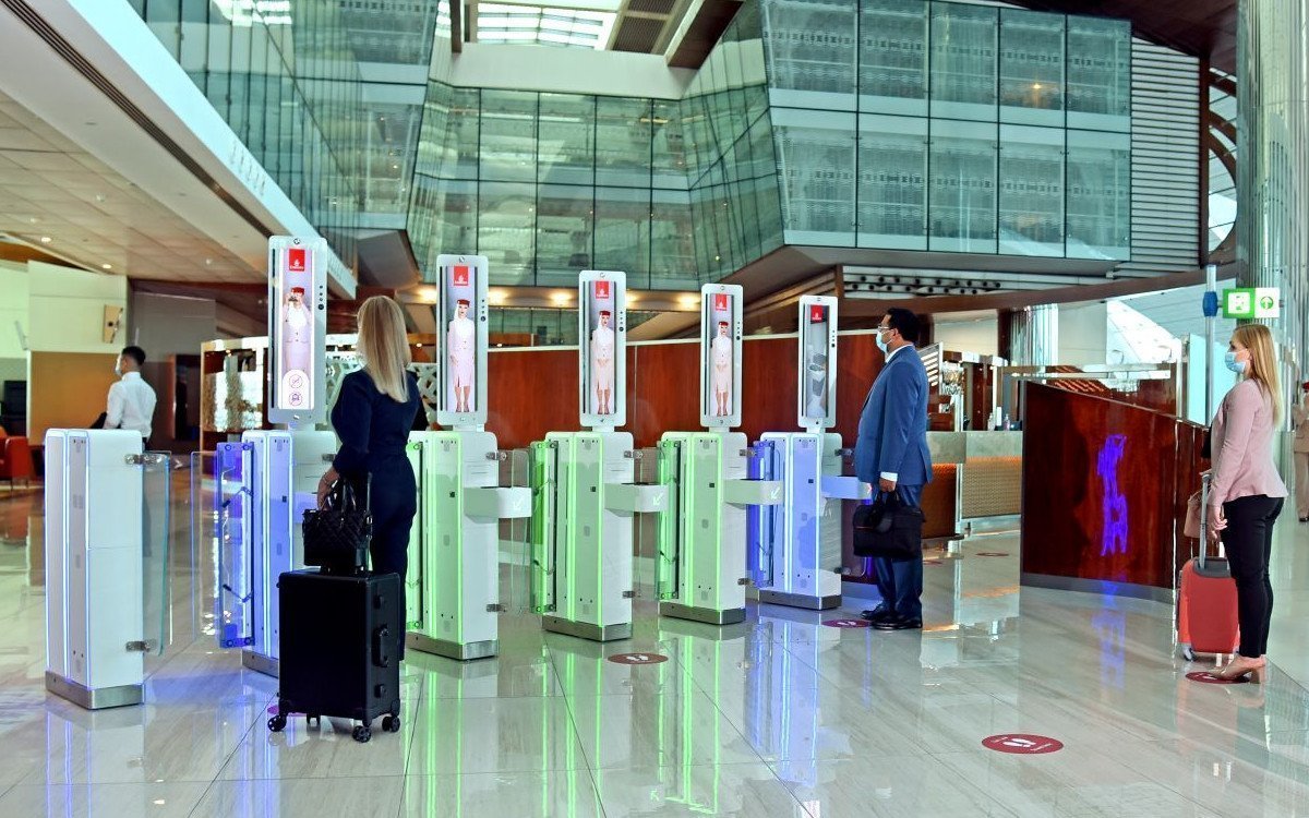 Biometrie trifft Digital Signage - Emirates in Dubai (Foto: Emirates)